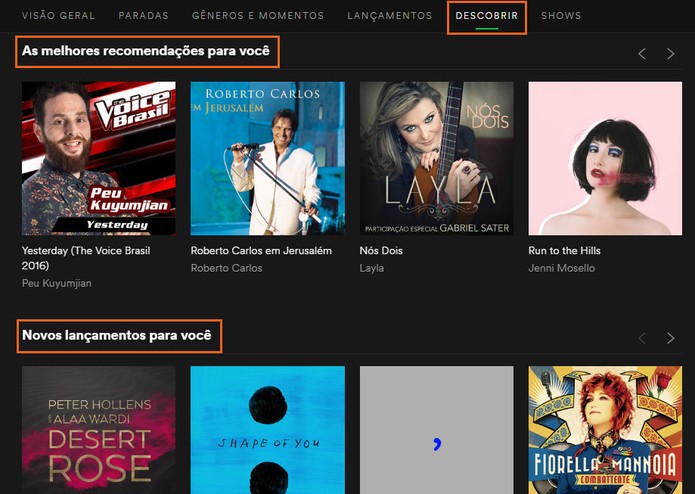 Encontre as recomendações e lançamentos para você (Foto: Reprodução/Barbara Mannara)